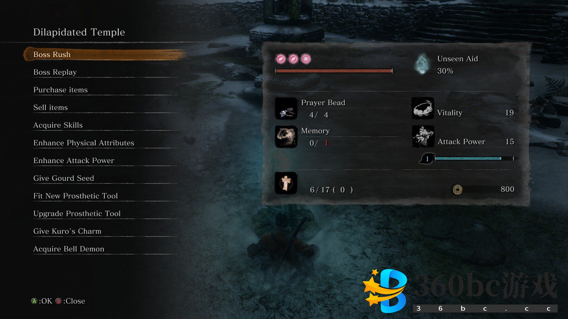 《只狼》Boss Rush Mod：可让你跳过剧情无限挑战Boss