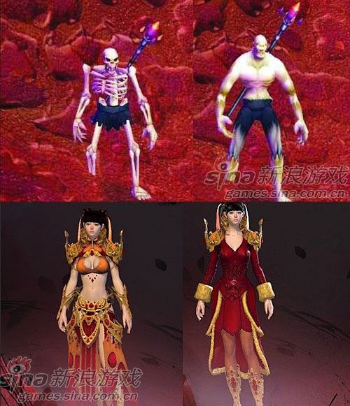 魔兽世界左、激战2右对比