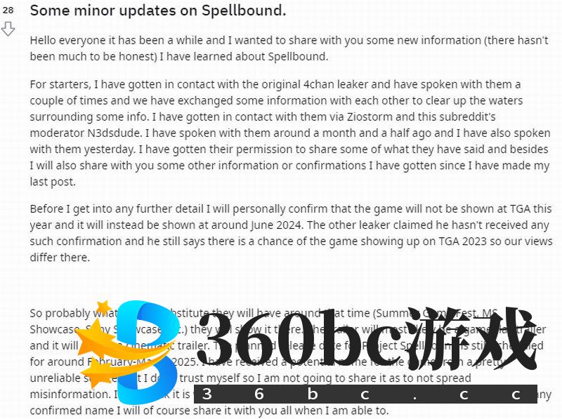 FS社新作《Spellbound》或将于2025年发售！