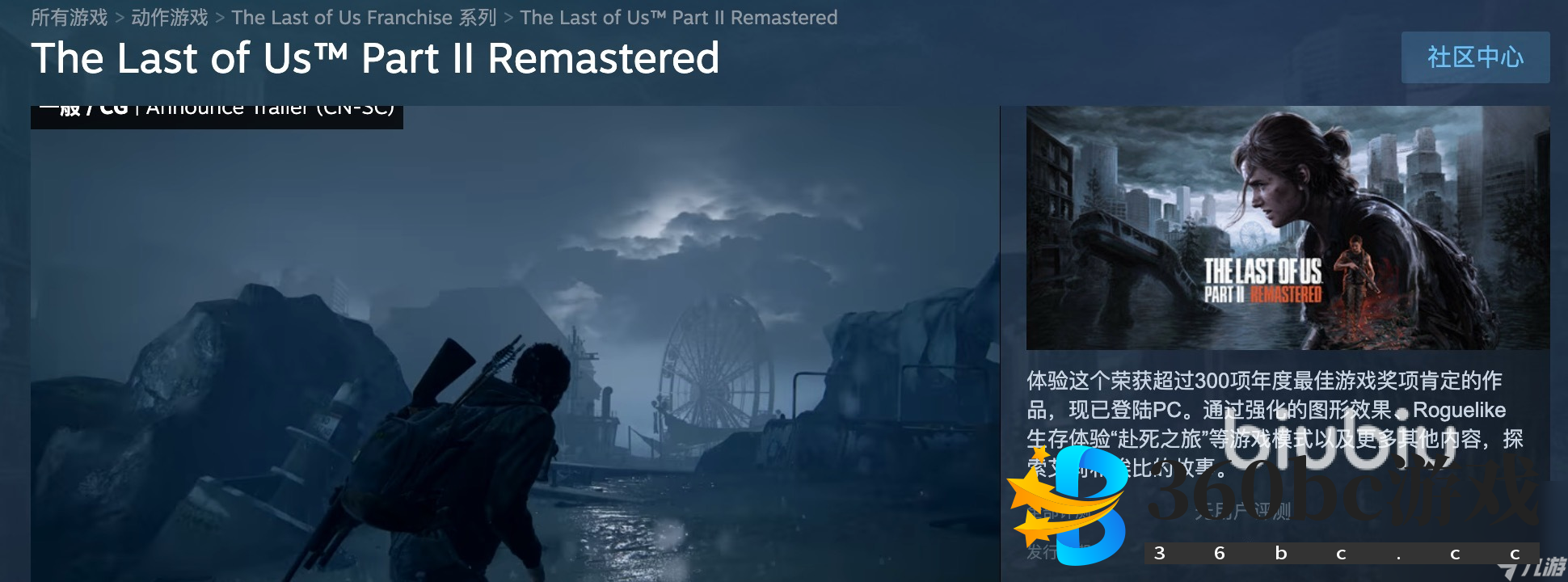 最后生还者2重制版PCsteam叫什么 最后生还者2重制版英文名一览