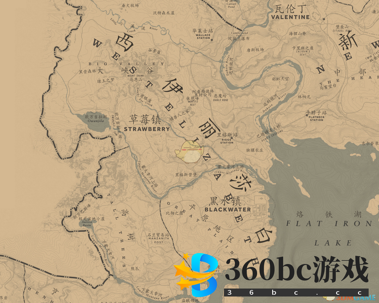 《荒野大镖客2》高清大地图展示